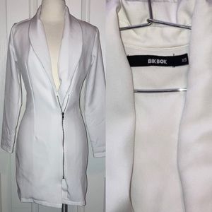 Bik Bok White Long Sleeve Dress